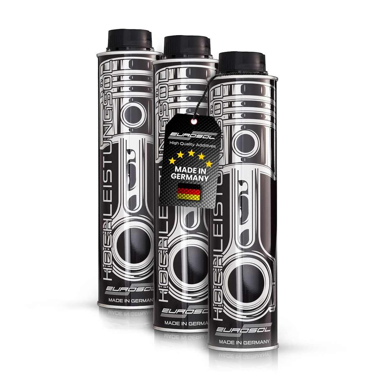 EUROSOL Hochleistungsöl (Öl-Additiv) 3x Set: 3 Dosen mit Deutschlandumhänger