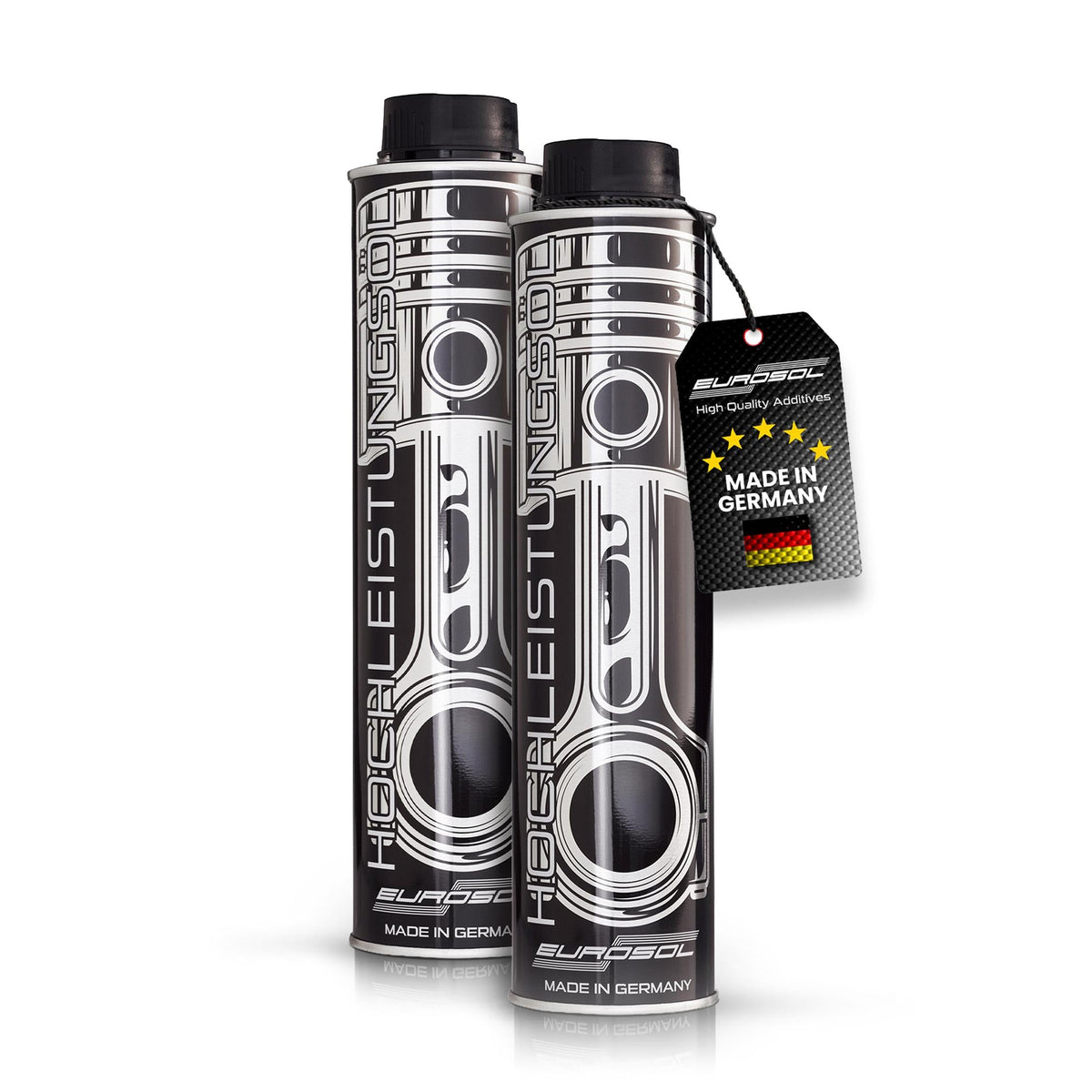 EUROSOL Hochleistungsöl (Öl-Additiv) 2x Set: 2 Dosen mit Deutschlandumhänger