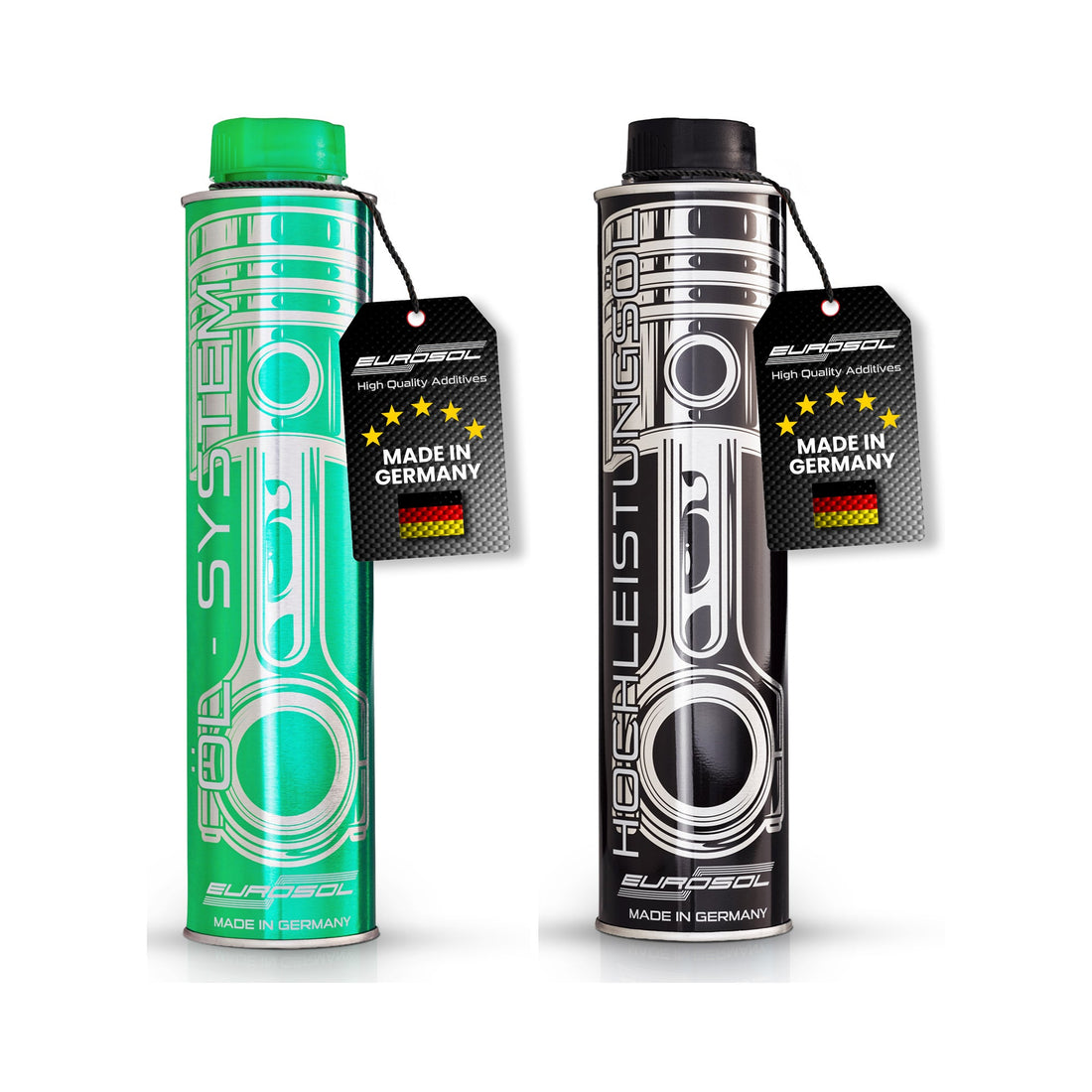 EUROSOL Oil Change Performance Duo: 2 cans with Made in Germany neck tags