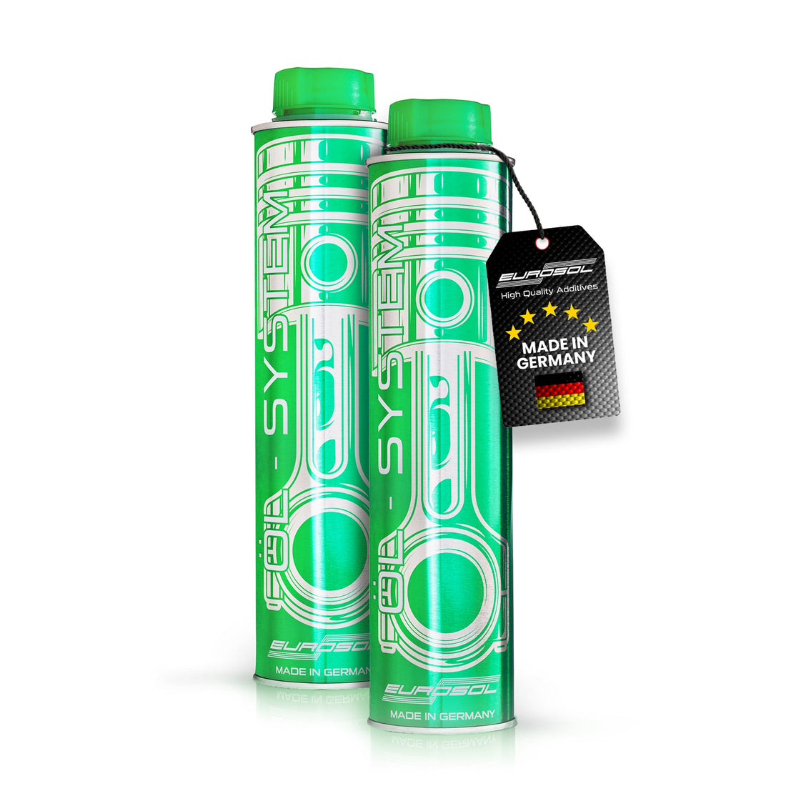 EUROSOL Oil System Engine Flush Twin Pack: 2 cans with Made in Germany neck tags